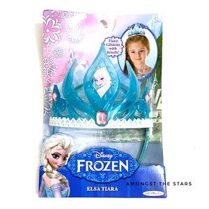 Disney Frozen Elsa Blue Tiara Crown with Pink Jewels